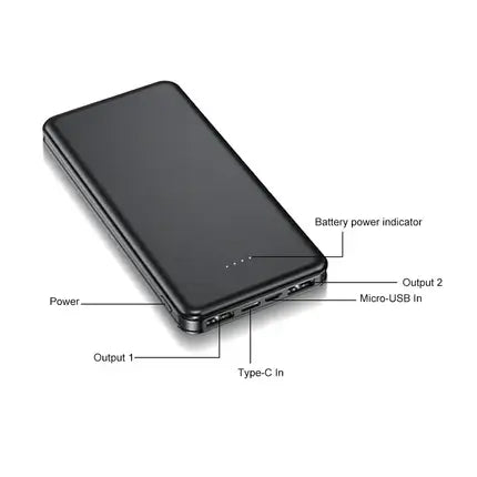 WinterGlow™ 10k: Long-Range High Capacity Power Bank (10,000mAh)